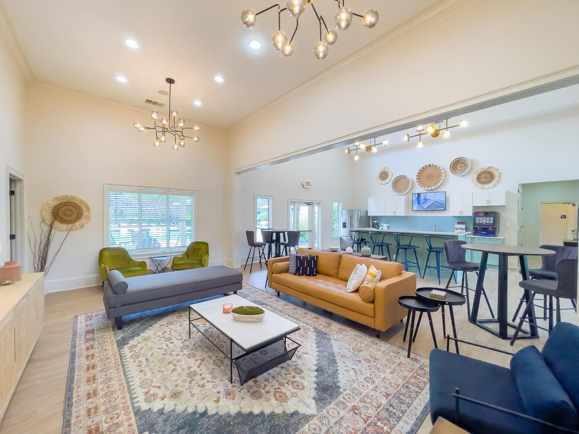 Complimentary Starbucks Coffee Bar Located in the Resident Clubhouse