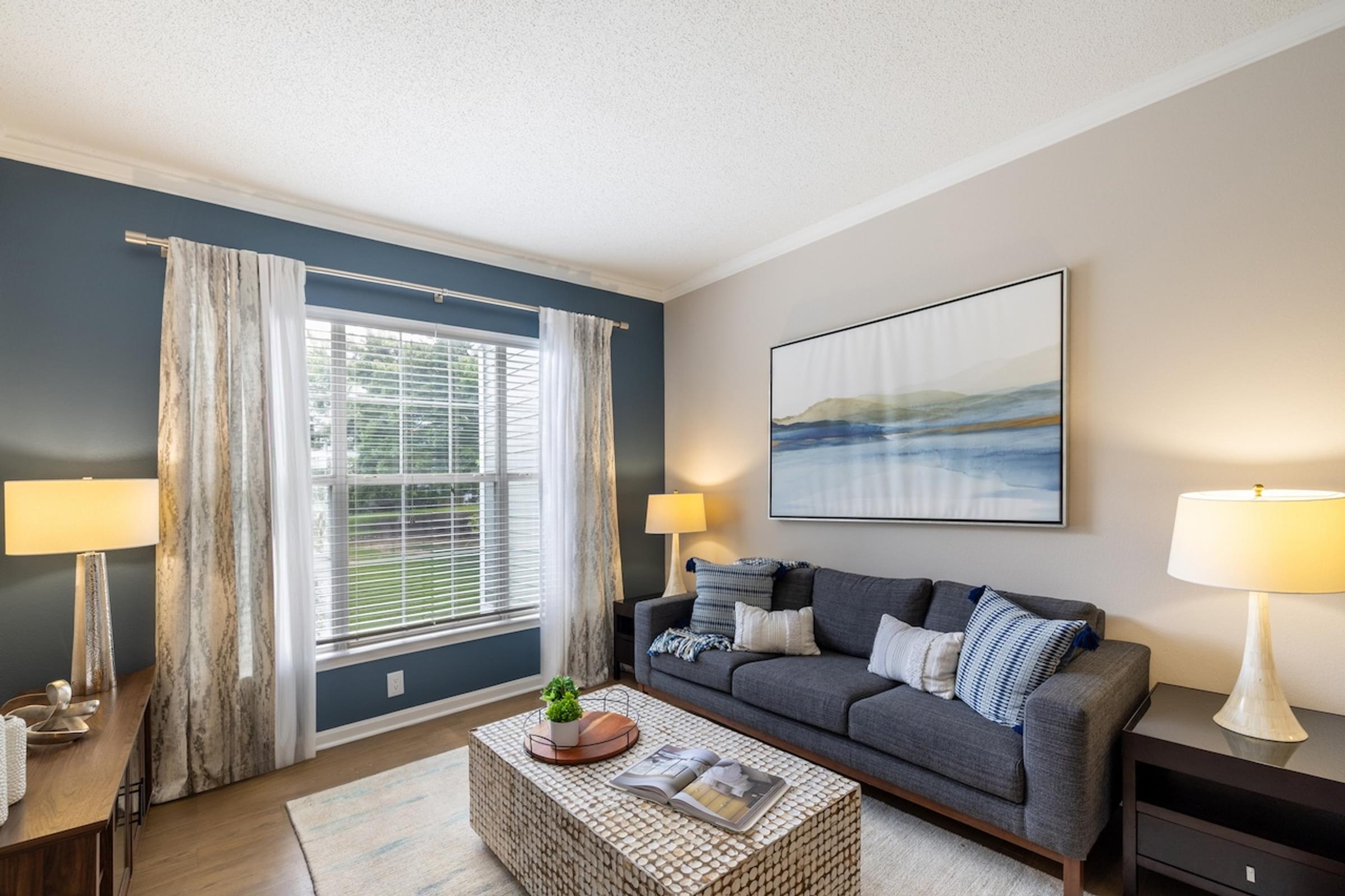 Living Room with Modern Features and a Spacious Open Floorplan