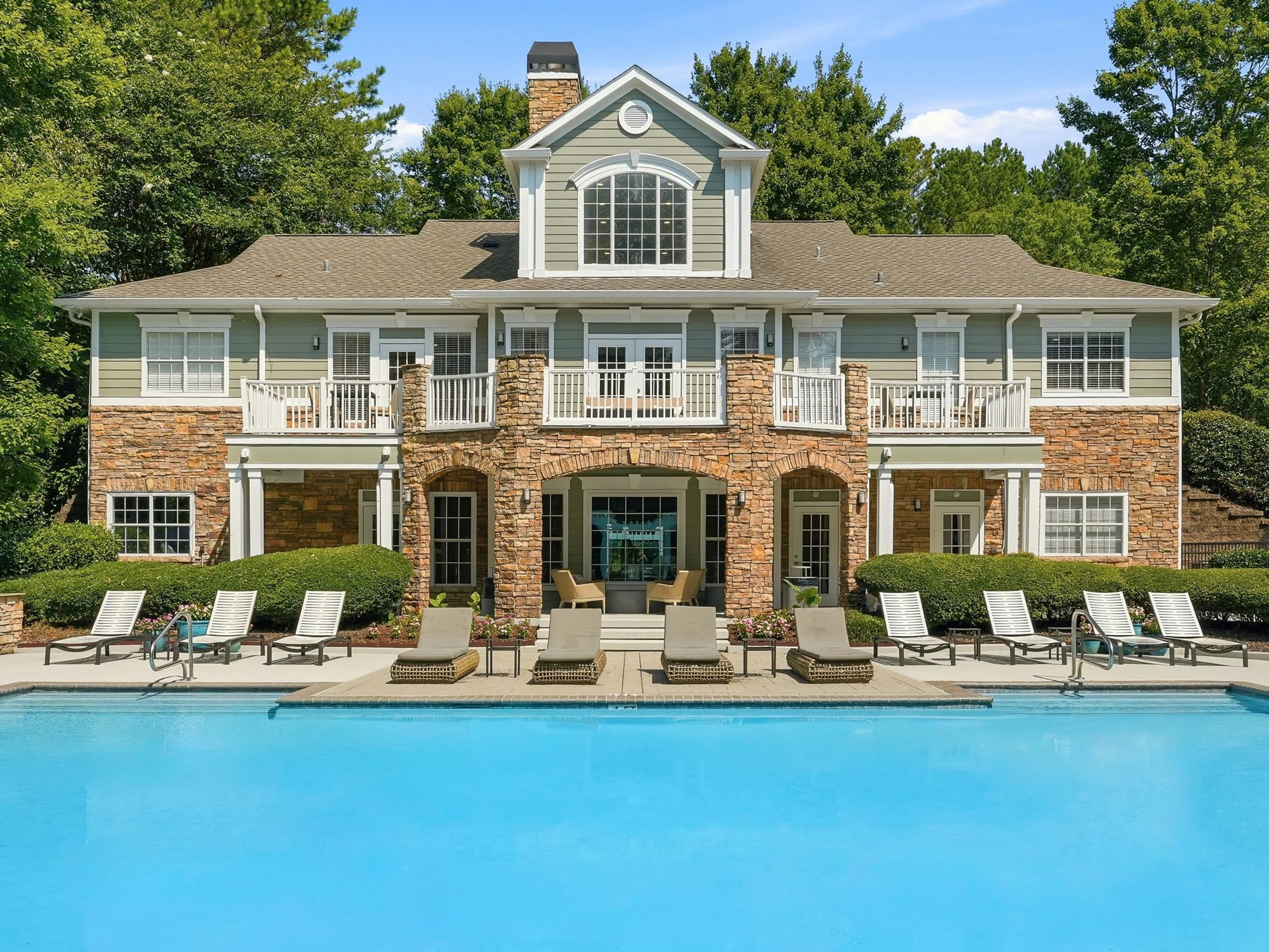 Saltwater Swimming Pool with Expansive Sundeck