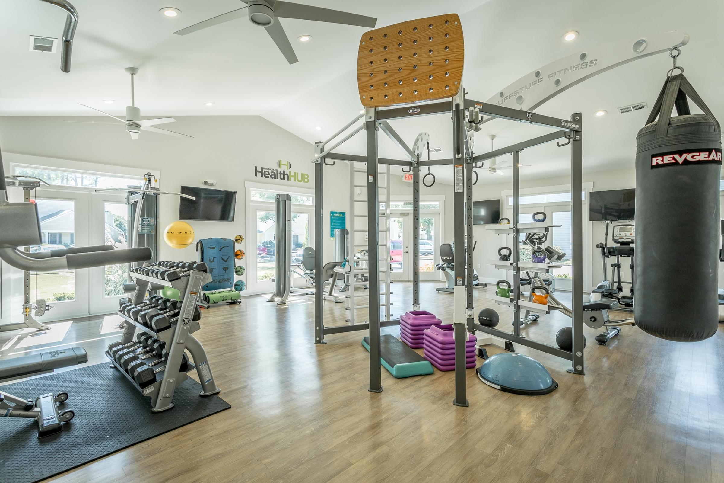 Fitness Center at Hawthorne at Lily Flagg in Huntsville, AL State Of The Art Fitness Center