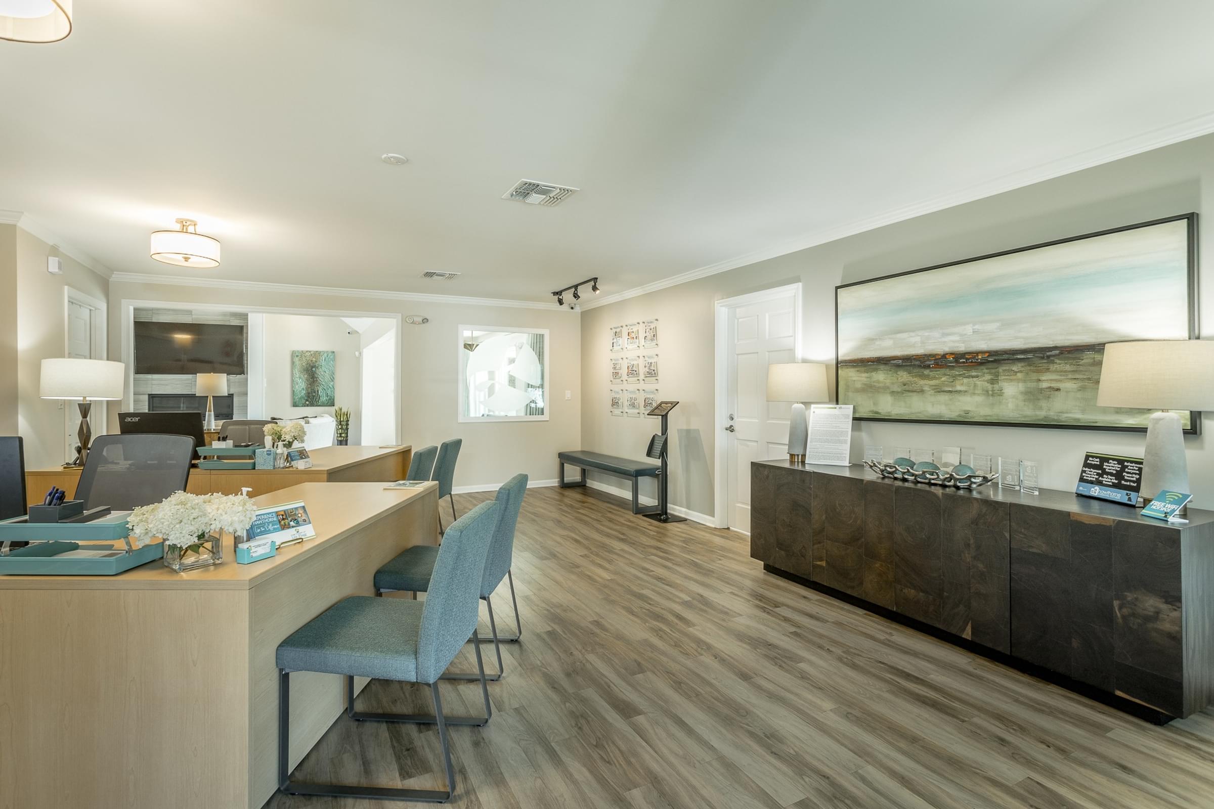 Clubhouse at Hawthorne at Lily Flagg in Huntsville, AL Clubhouse at Hawthorne at Lily Flagg in Huntsville, AL