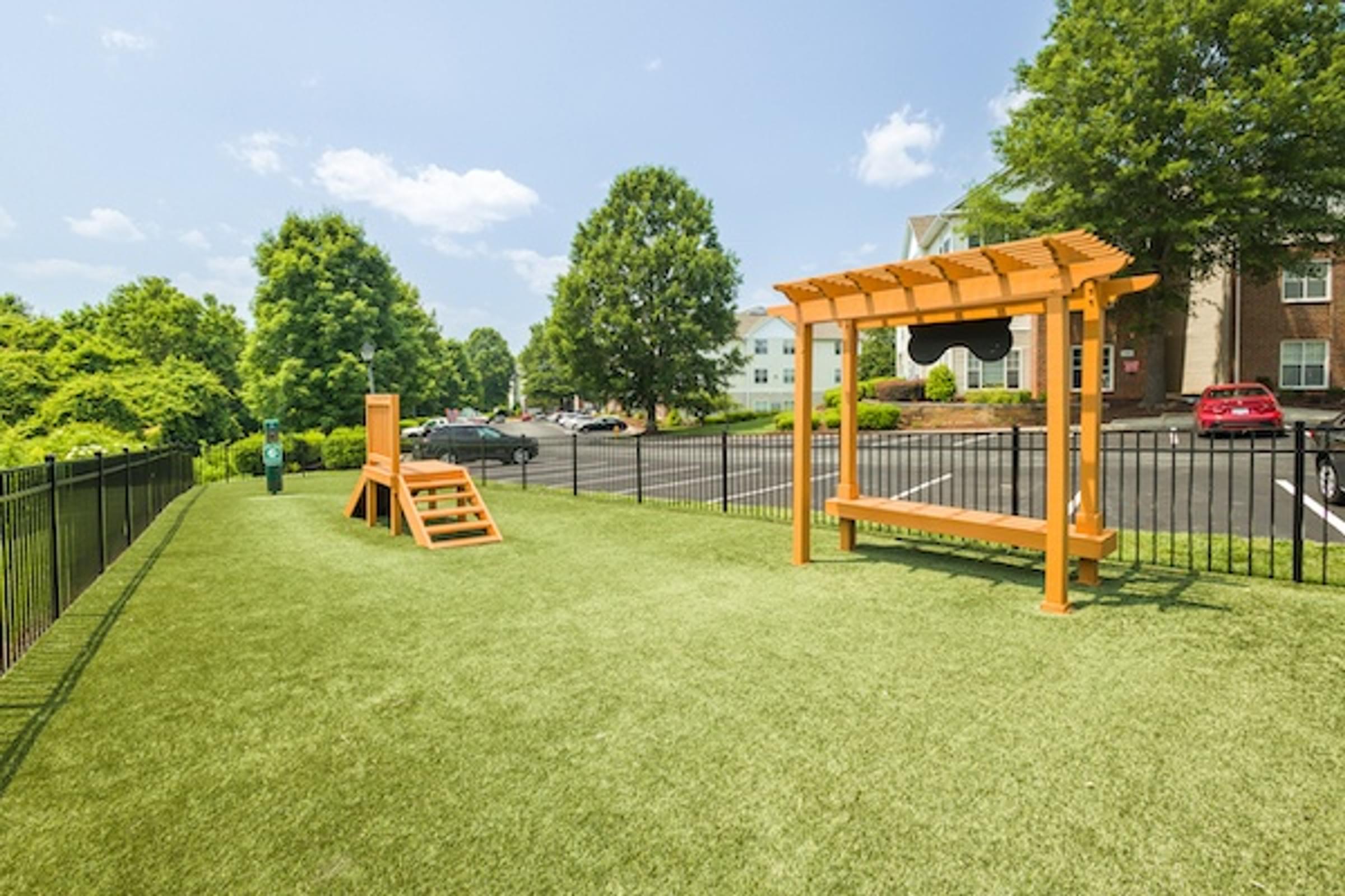 Lease Free Dog Park with Agility Equipment