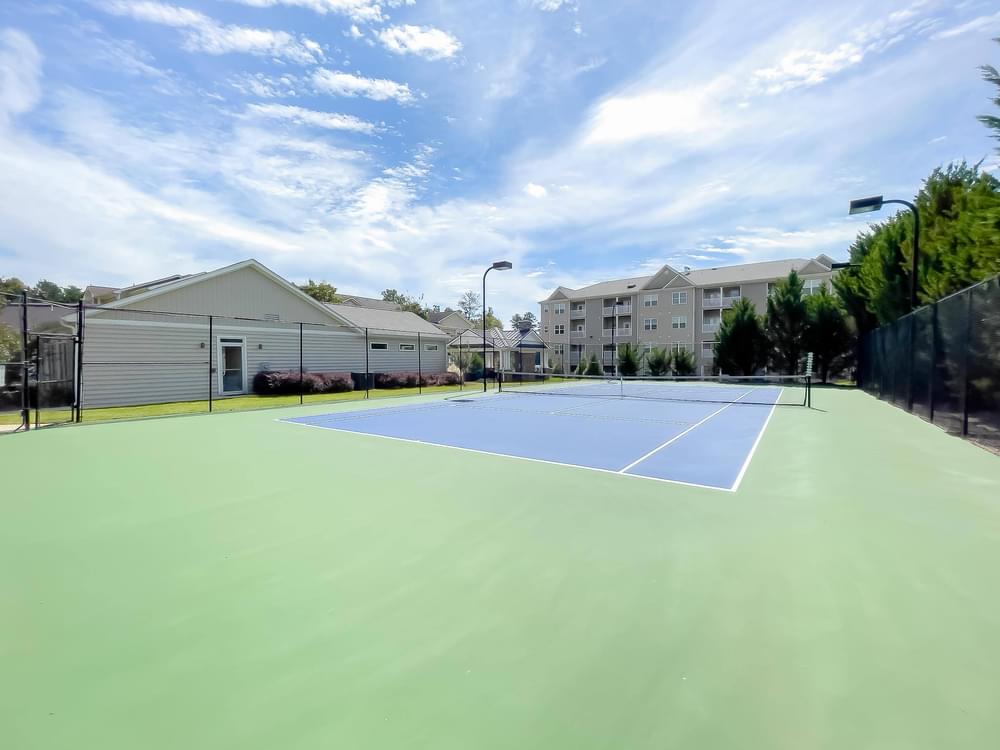 the tennis court at the preserve tx