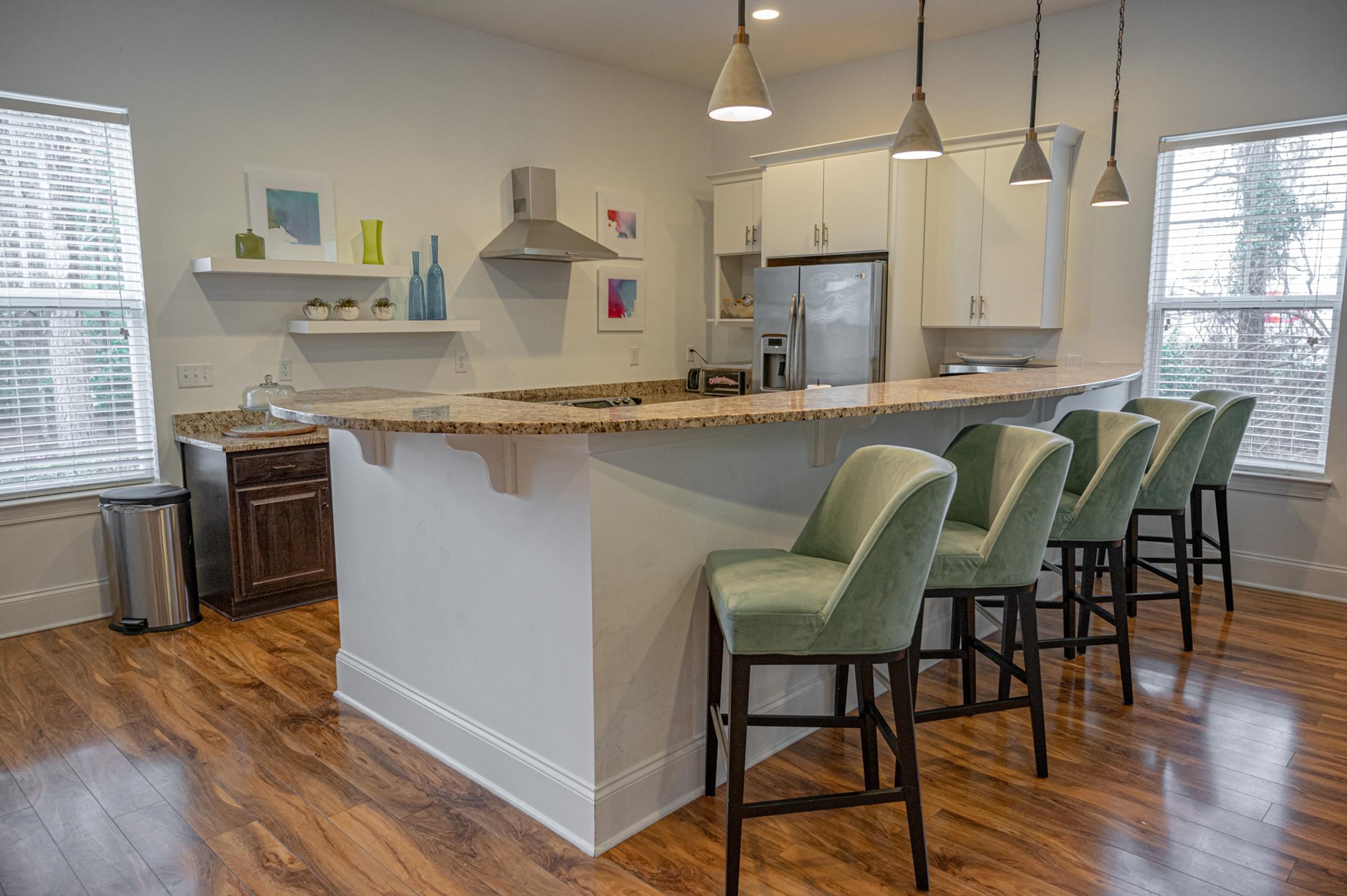 Enjoy the Clubhouse Kitchen at Hawthorne at Murrayville Enjoy the Clubhouse Kitchen at Hawthorne at Murrayville