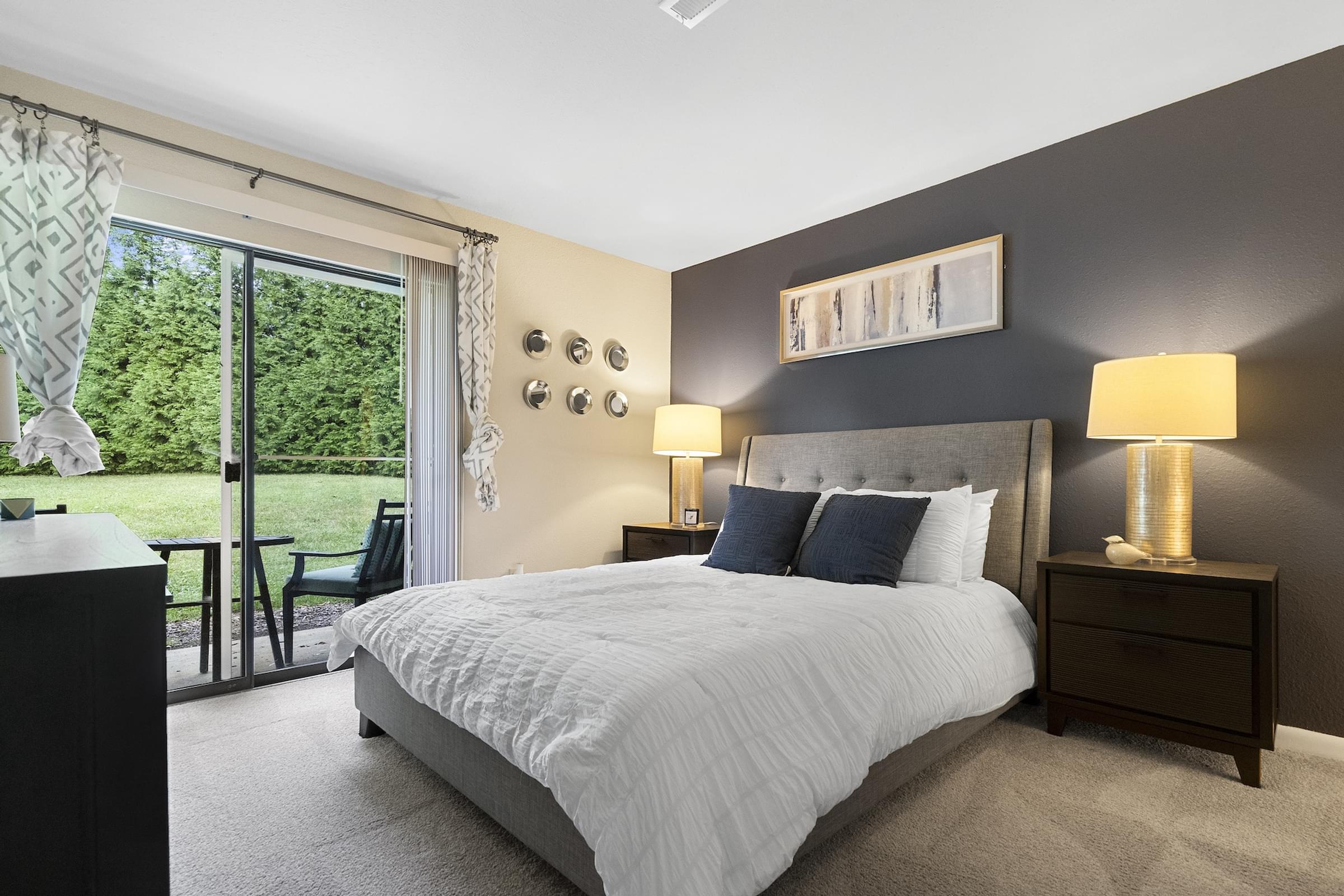 Spacious Bedrooms With Walk Out Patio