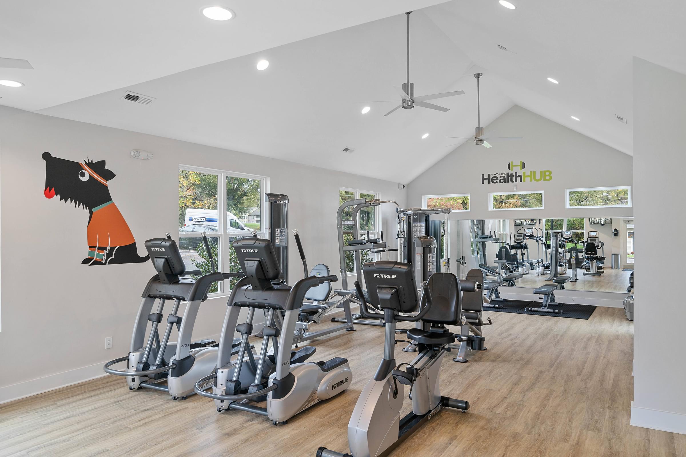 Spacious Fitness Center With Cardio And Free Weights