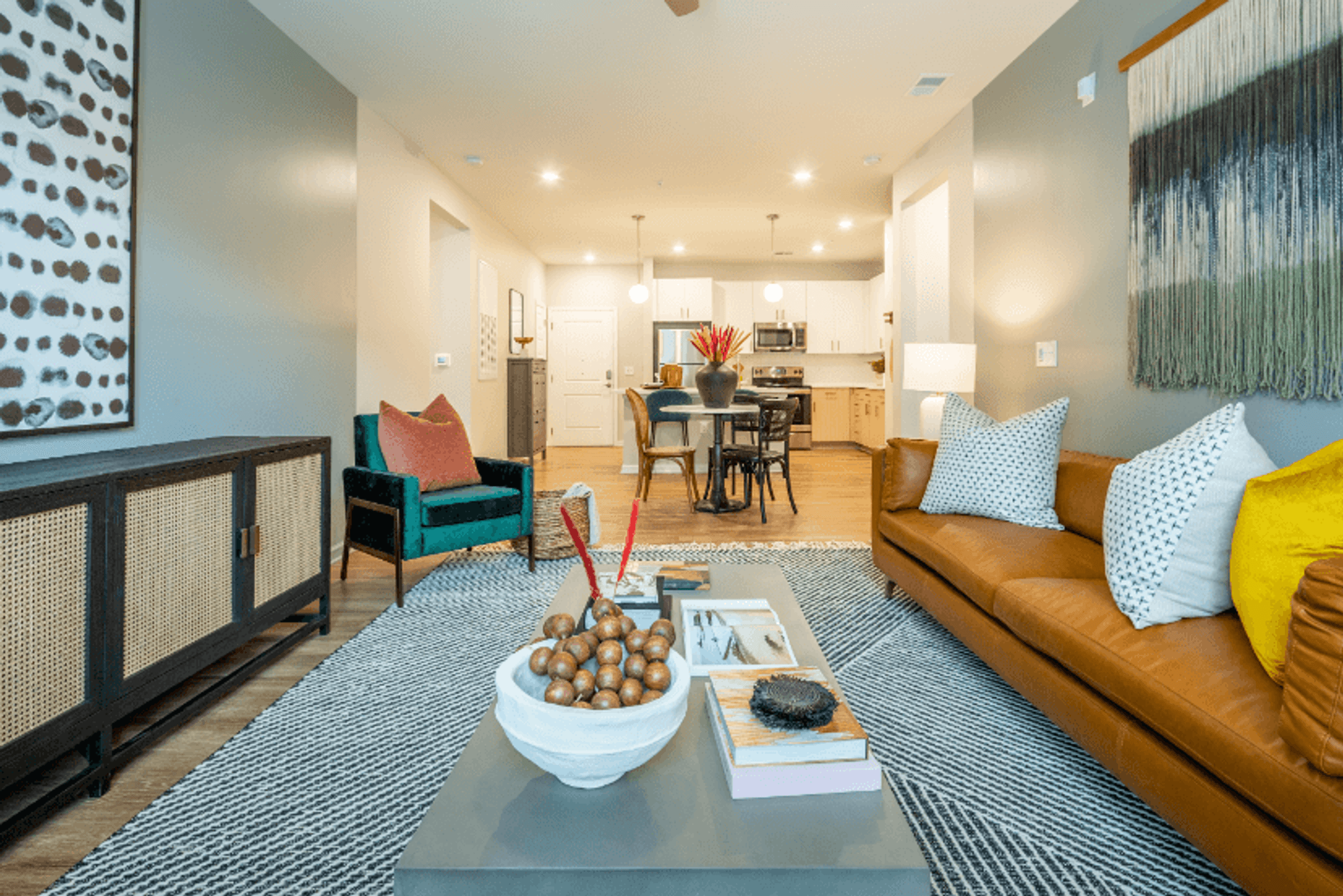 Gorgeous Living Room with Modern Features and a Spacious, Open Layout