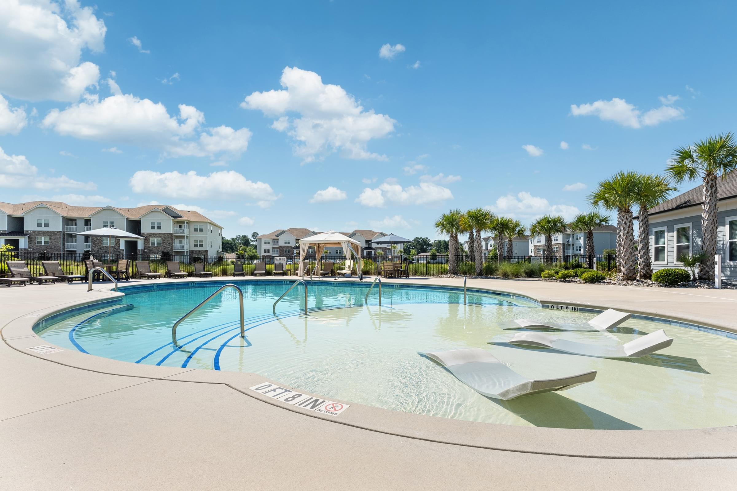Saltwater Swimming Pool With Expansive Sundeck