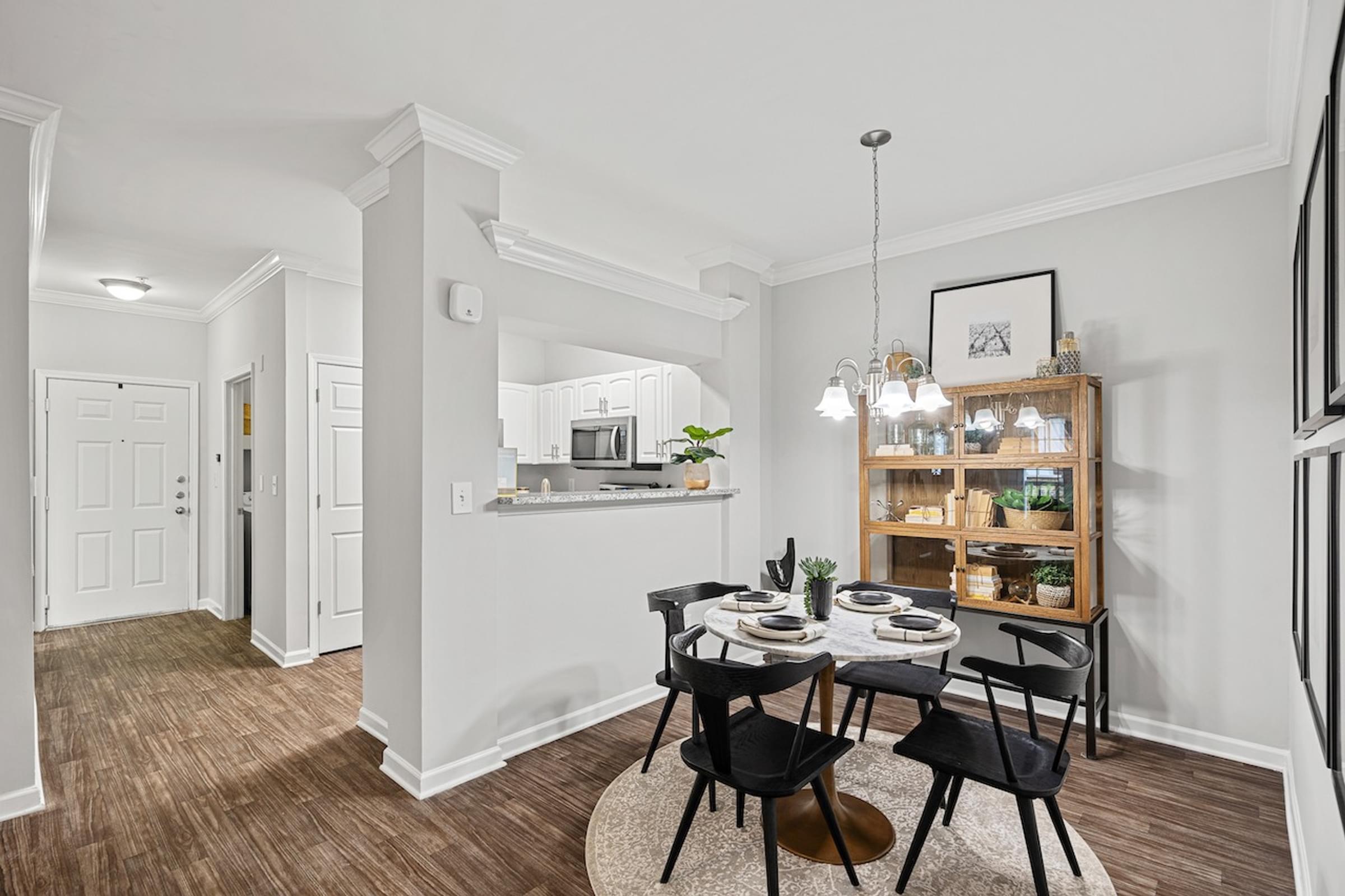 Dining Area that Peeks into the Kitchen