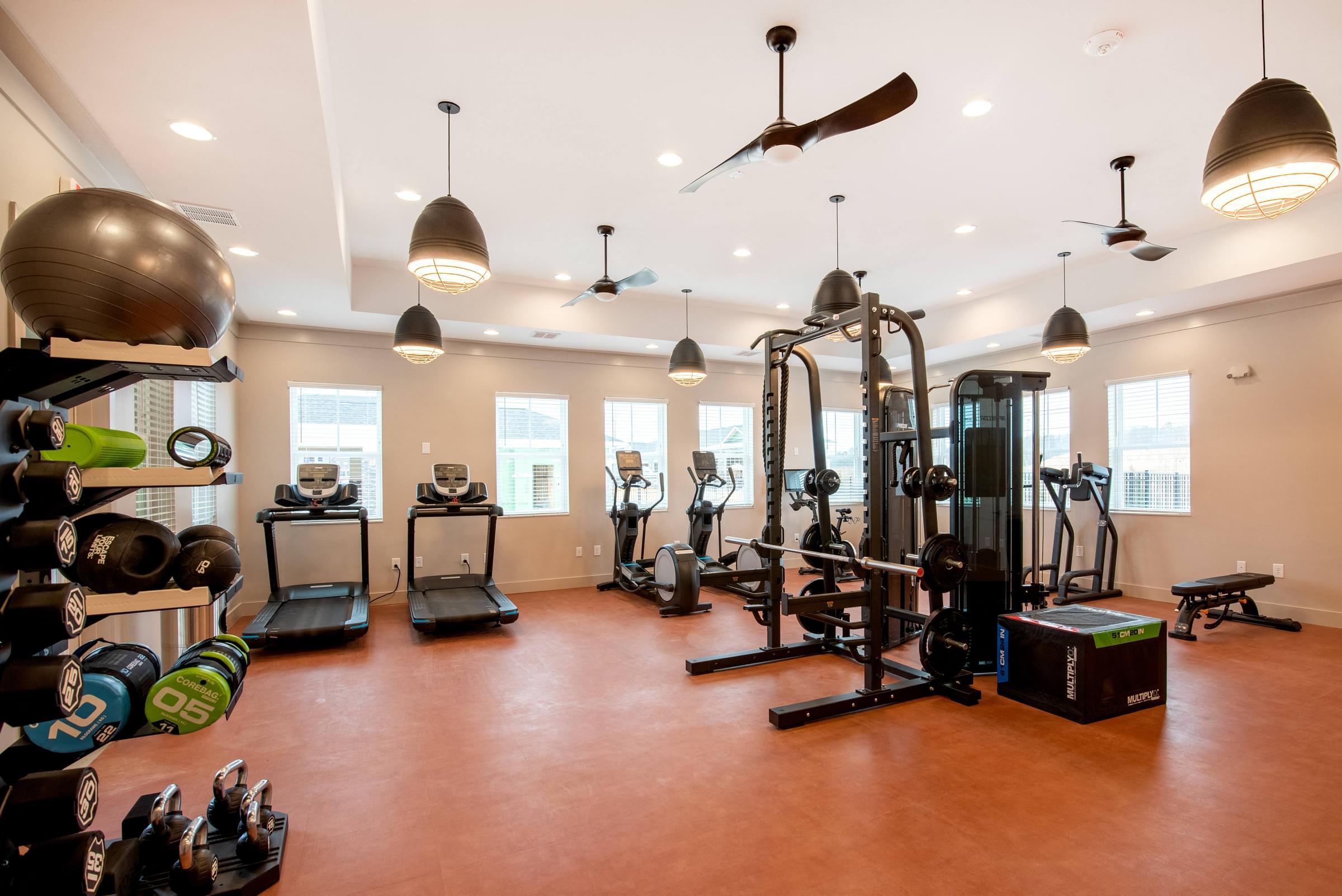 24-Hour Expansive Fitness Center with Yoga, Stretching, and Meditation Studio