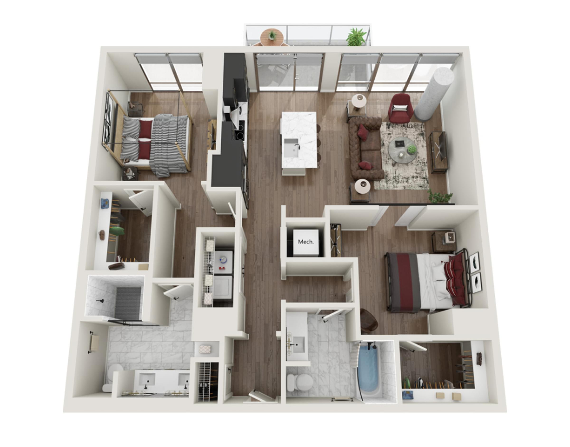 500 West Trade B1.T Floor Plan