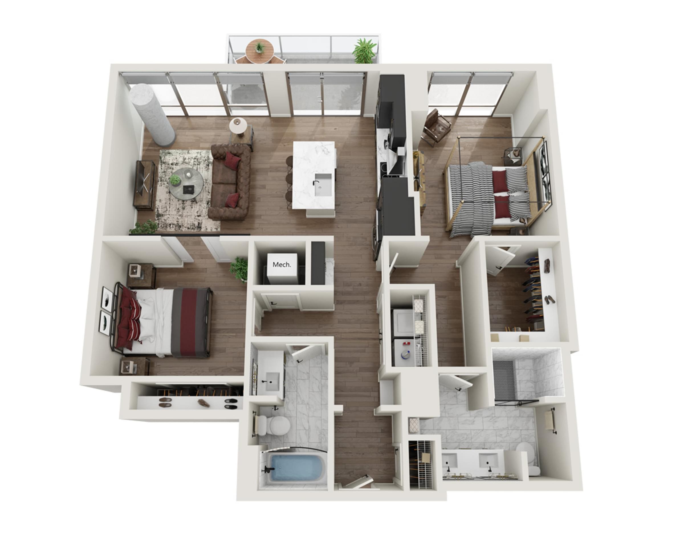 500 West Trade B2.T Floor Plan