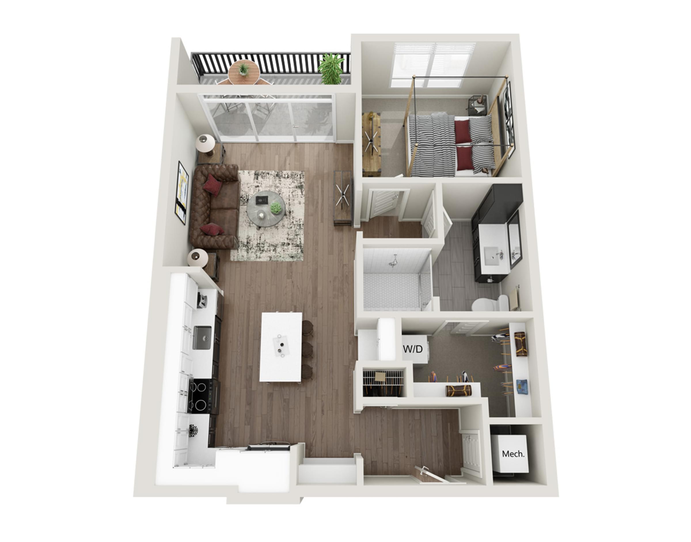 500 West Trade A2 Floor Plan