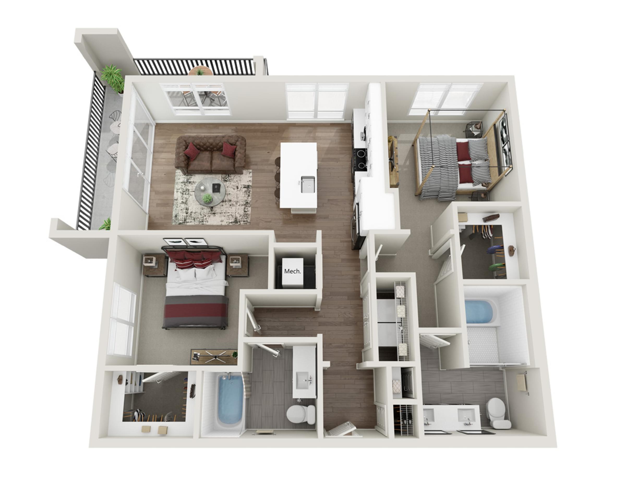 500 West Trade B1 Floor Plan