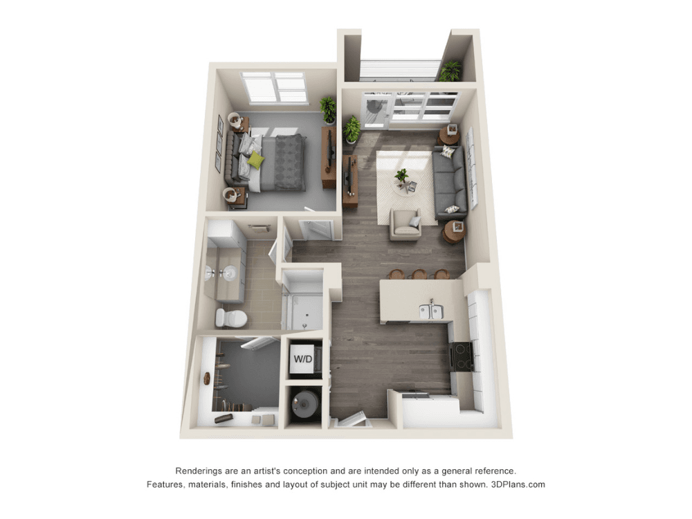 A1 - 1 Bedroom 1 Bedroom image