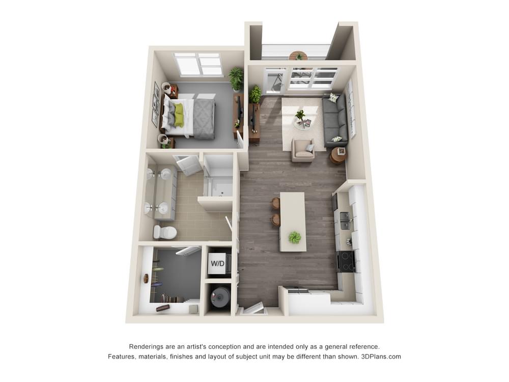 A2 - 1 Bedroom 1 Bedroom image