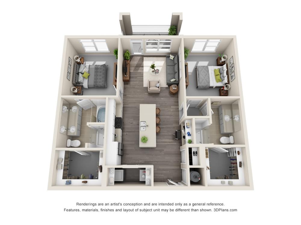 B1 - 2 Bedroom 2 Bedroom image