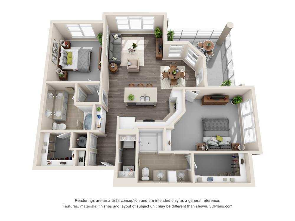 B3 - 2 Bedroom 2 Bedroom image