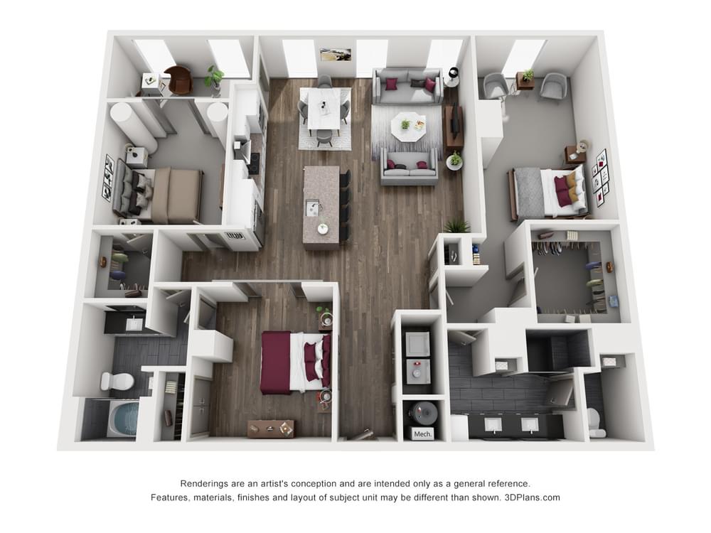 Tower - Amaretto floor plan graphic