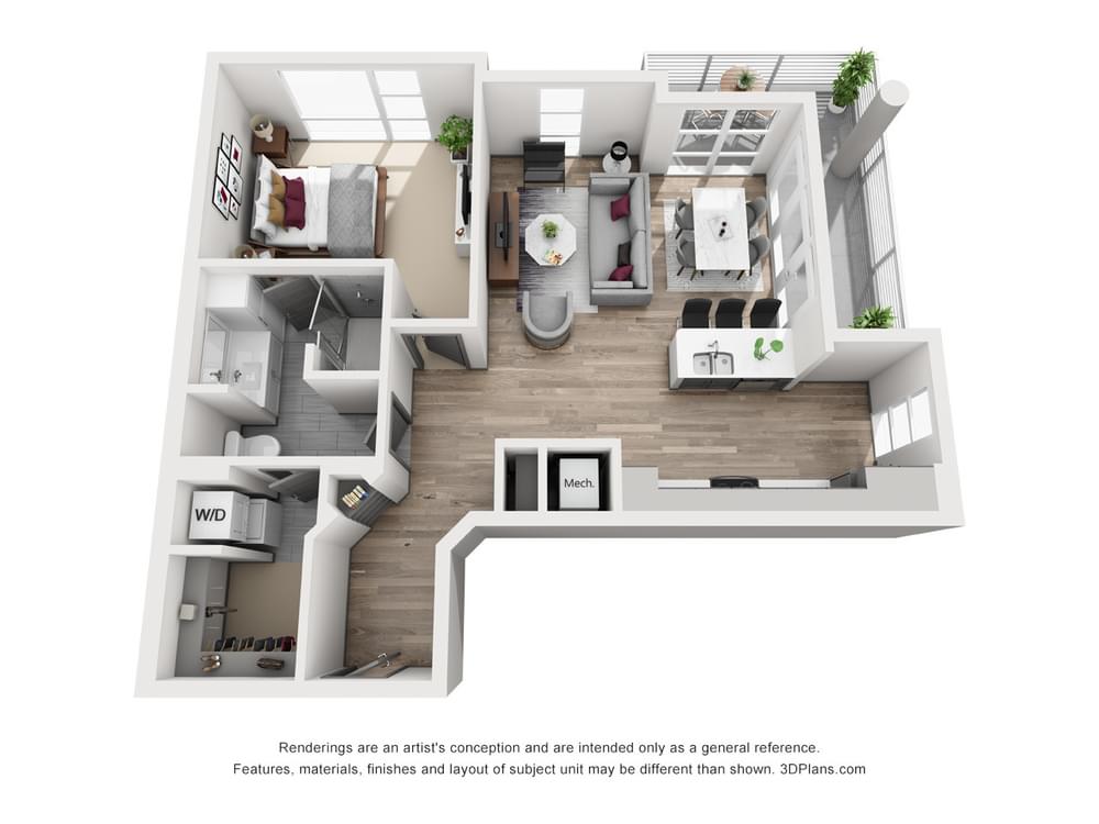 1L-F floor plan graphic