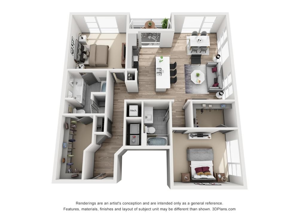 2L-G floor plan graphic