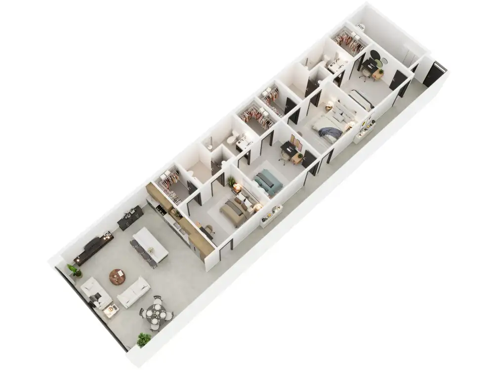 4 Bedroom floor plan image