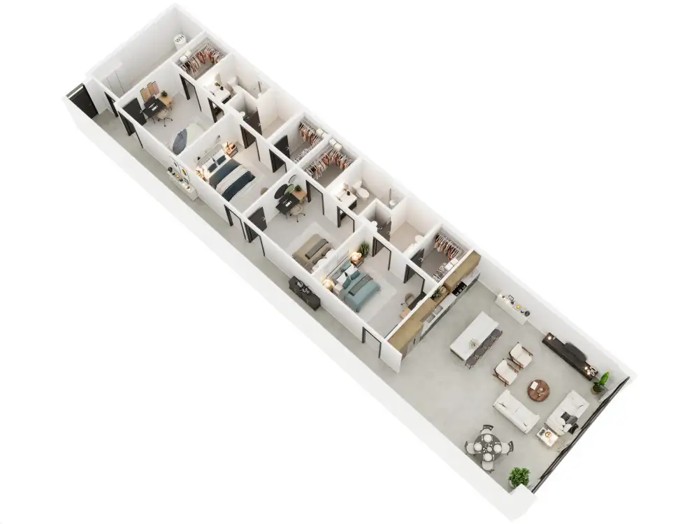 4 Bedroom floor plan image