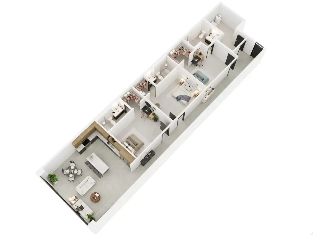 3 Bedroom floor plan image