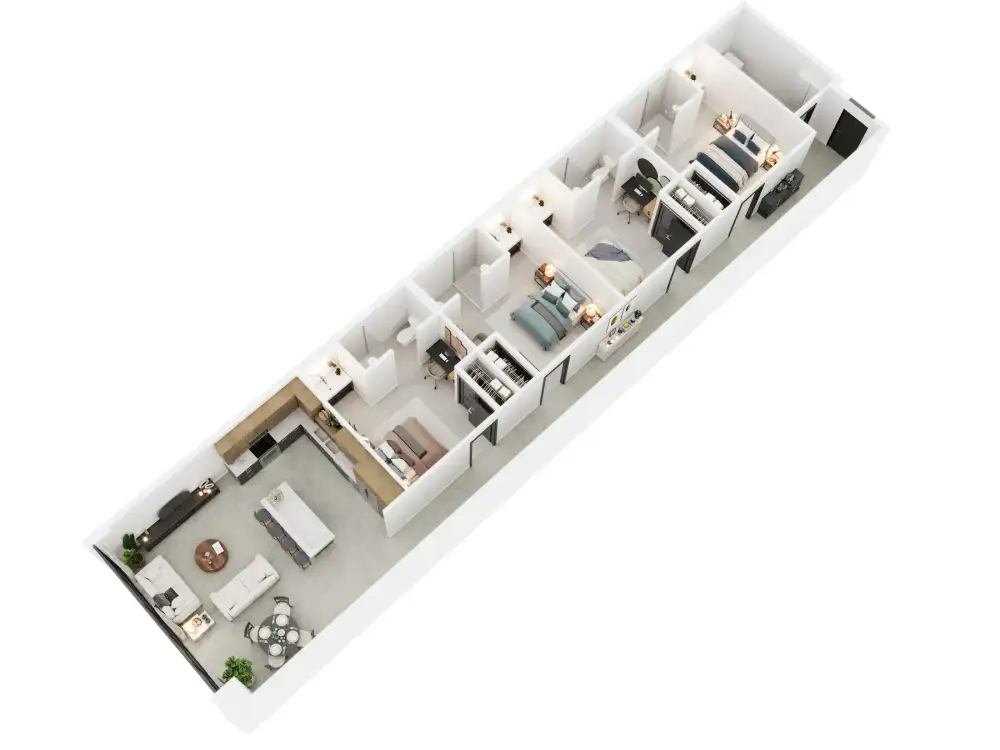 4 Bedroom floor plan image