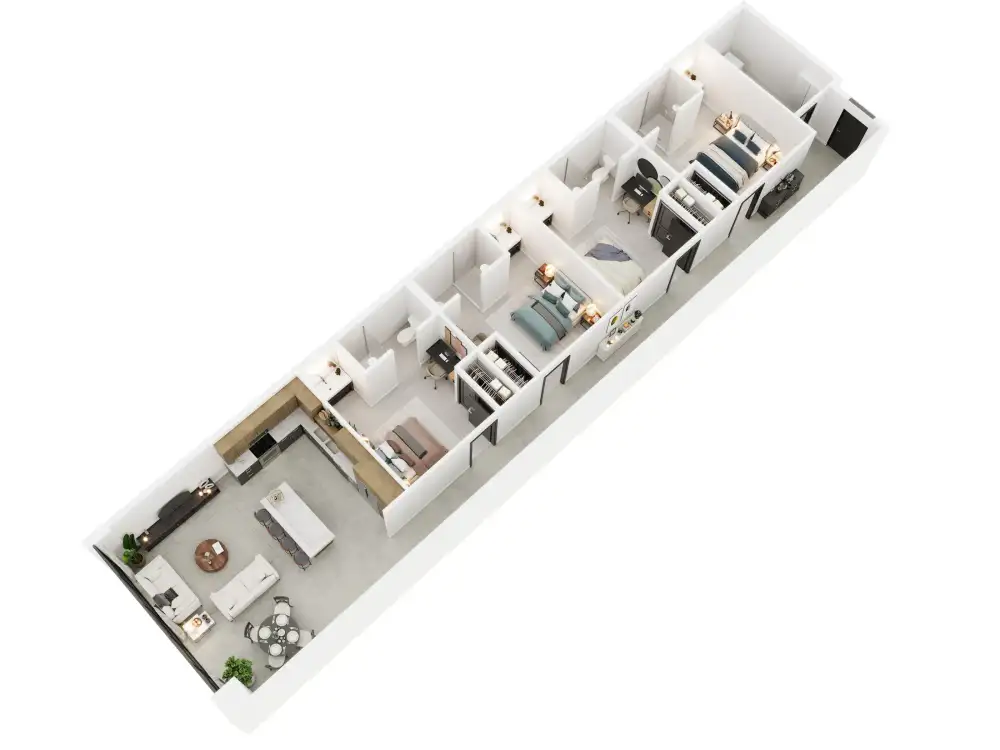 4 Bedroom floor plan image