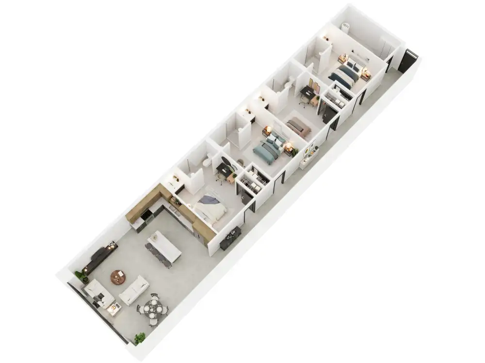 4 Bedroom floor plan image