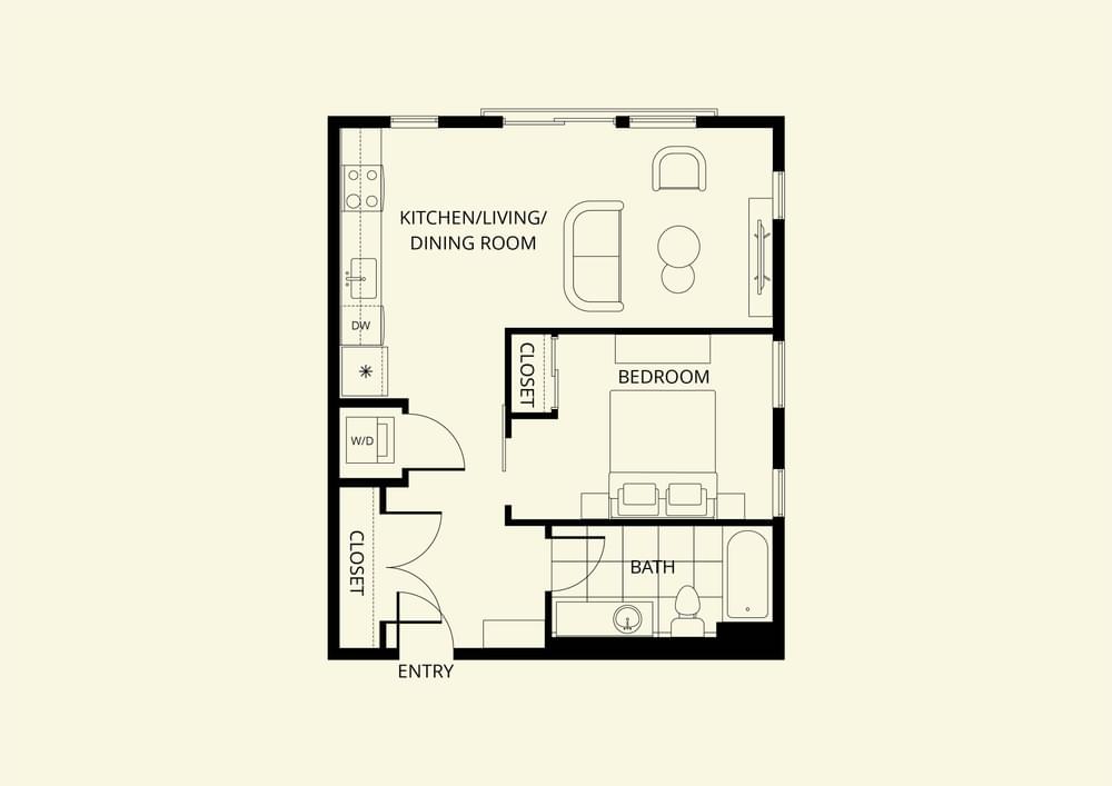 Studio floor plan image