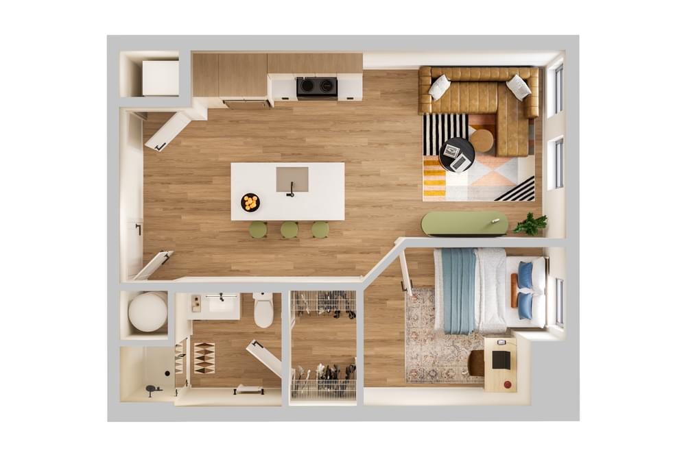 1BR/1BA – B1