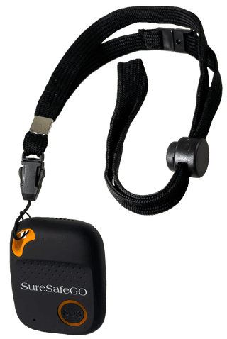 Black Lanyard coiled