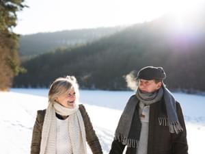 Elderly Couple in Winter