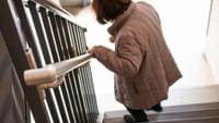 Elderly Person Using Stairs