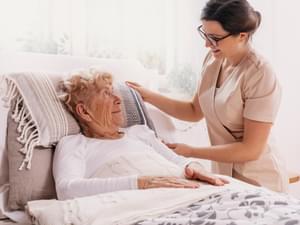 Elderly Person in Bed