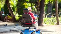 Elderly Person on a Mobility Scooter