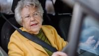 Elderly Woman Driving