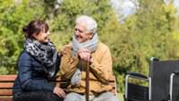 Female Carer with Elderly Man