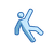 SureSafe Falling Icon Coloured In