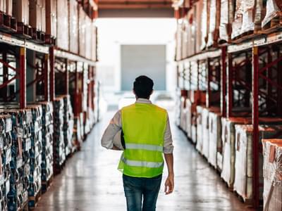 Lone Worker in a Warehouse