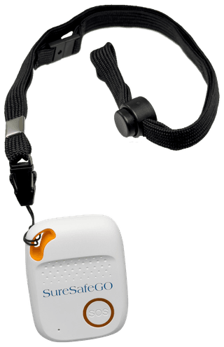 White Lanyard coiled