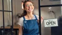 Woman in an Open Shop