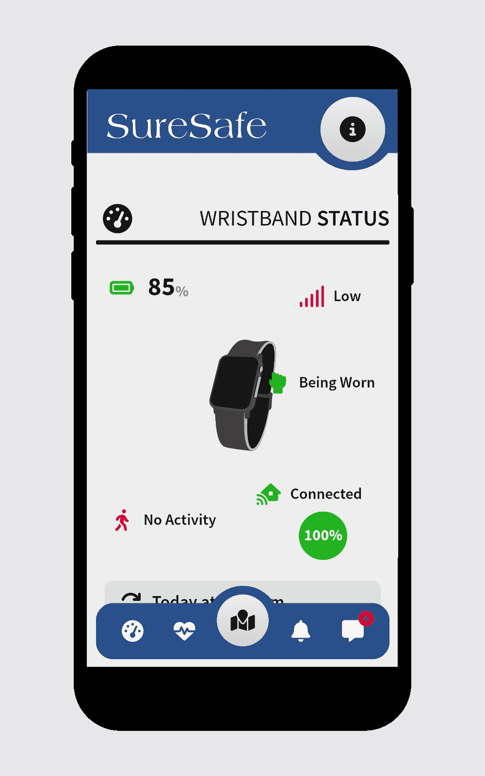 Not Safe Watch SureSafeGO 24/7 Monitored Personal Alarm Watch - SureSafe