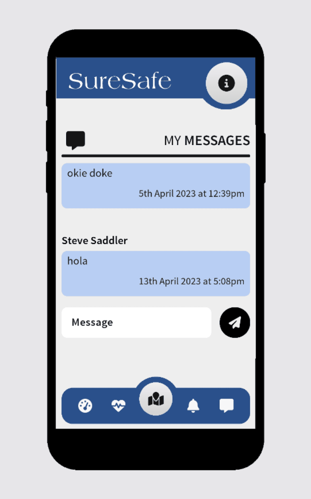 Sure Controls Apps SureSafeGO Family Monitored Personal Alarm Watch SOS - SureSafe