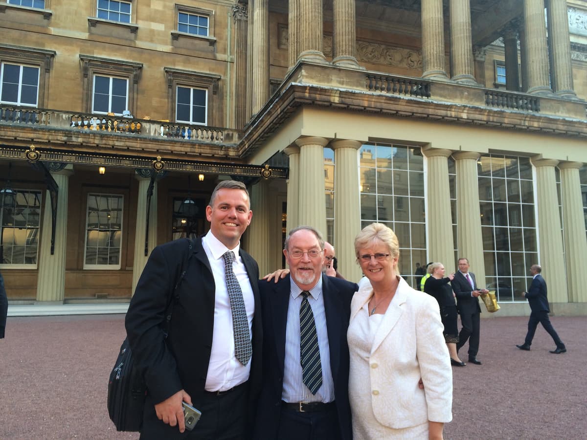 Charlie Lyons with Judges who loved the Sesame access wheelchair lifts