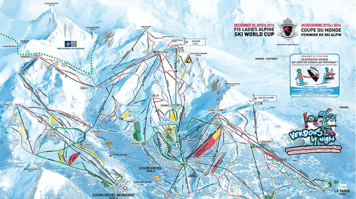 Map of Courchevel