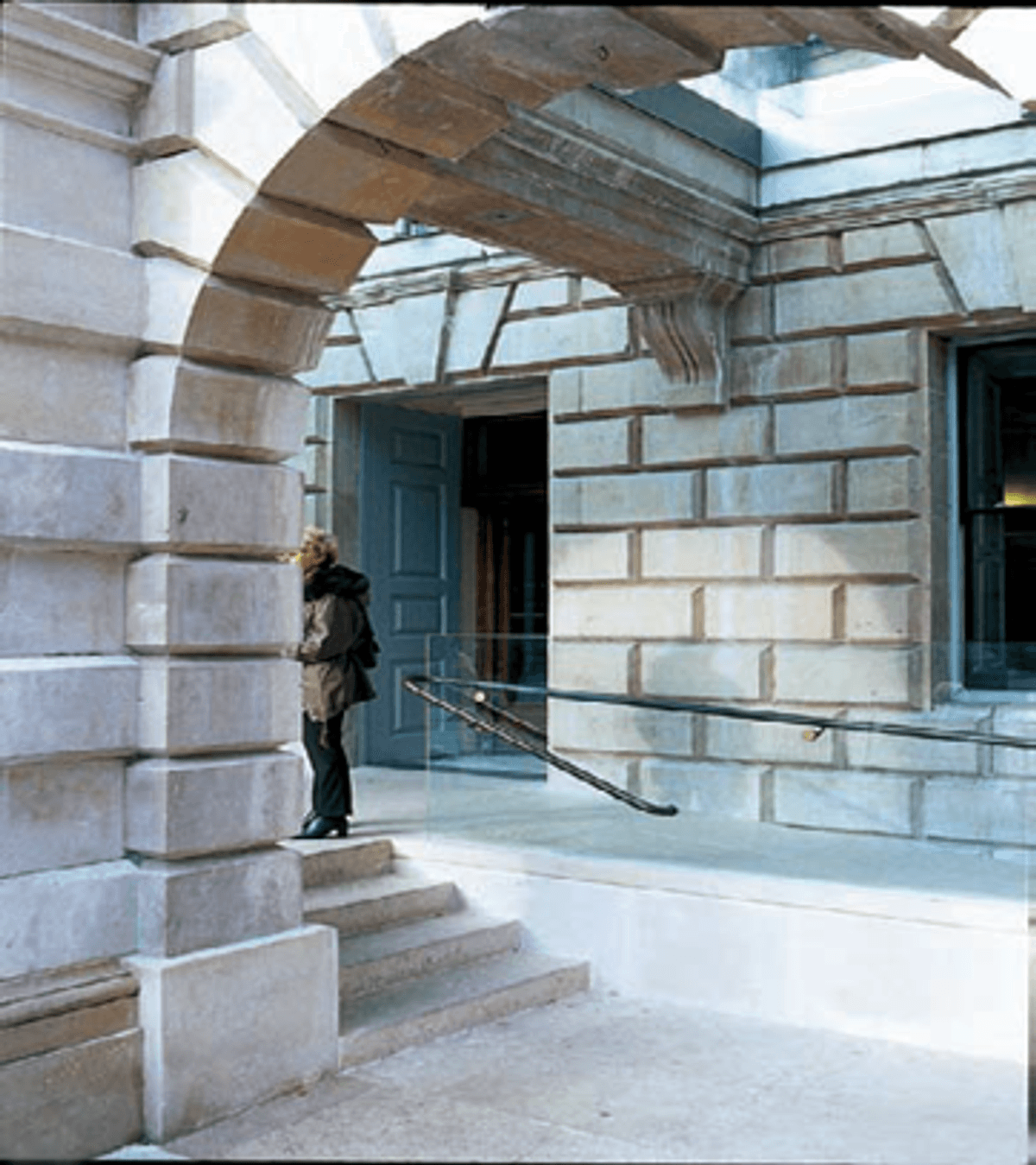 Image of a Permanent Ramp (Steeper Gradient) in a listed building.