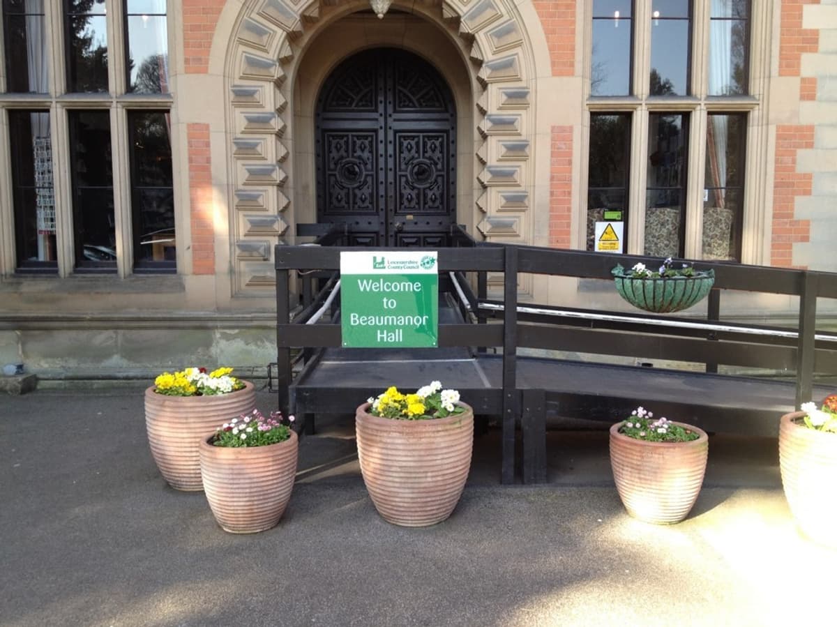 Semi Permanent Wheelchair Ramp in a listed building.